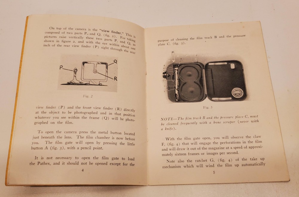 PATHEX Automatic Motion Picture Camera Instruction Book