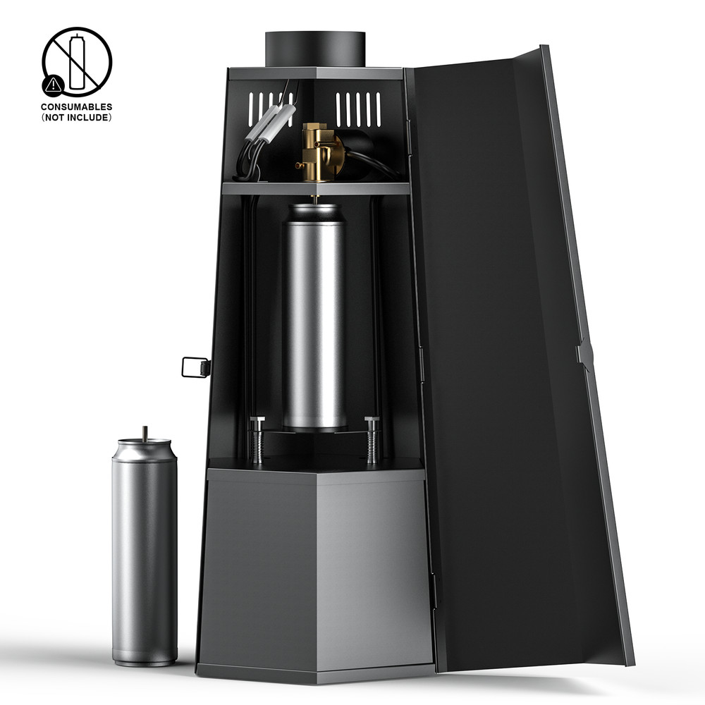 2pcs DMX Fire Thrower Projector Flame Effect Machine DJ Stage Disco Show 200W