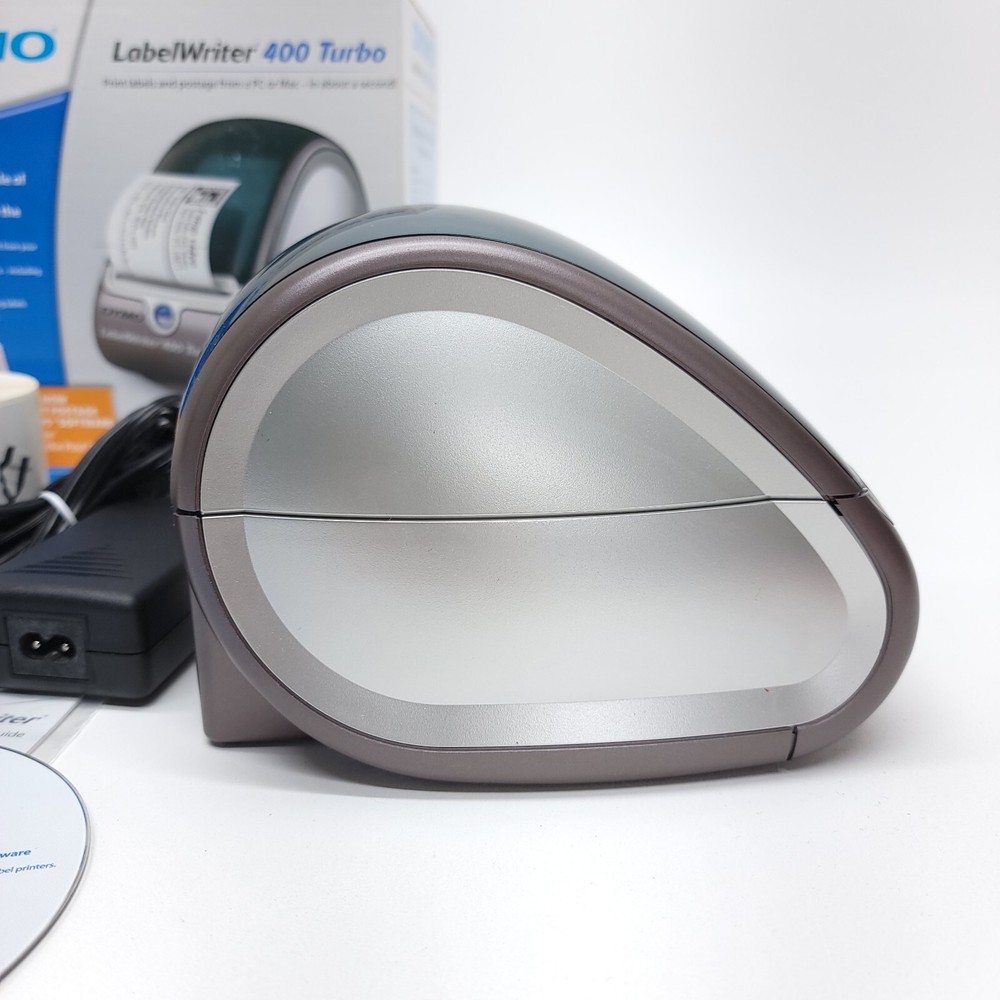 DYMO LabelWriter 400 Turbo Thermal Printer Tested Complete Extra Labels PC Mac