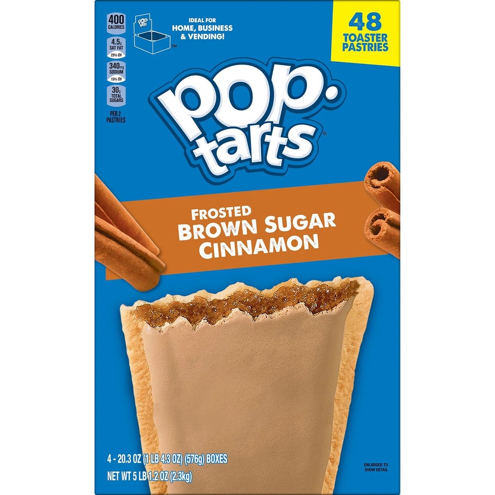 (48 ct) KELLOGG'S POP TARTS, BROWN SUGAR CINNAMON