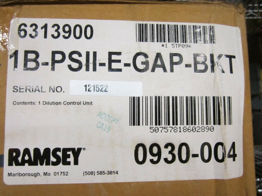 Ramsey 6313900 Portion Control Cleaning Soap Solution Dispensing Unit 1GPM/4GPM