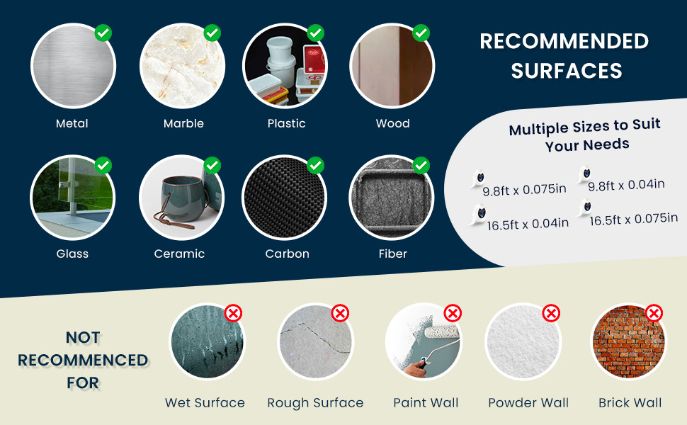 ALIEN NANO TAPE Double Sided Removable Mounting Adhesive Traceless Gel No Screws