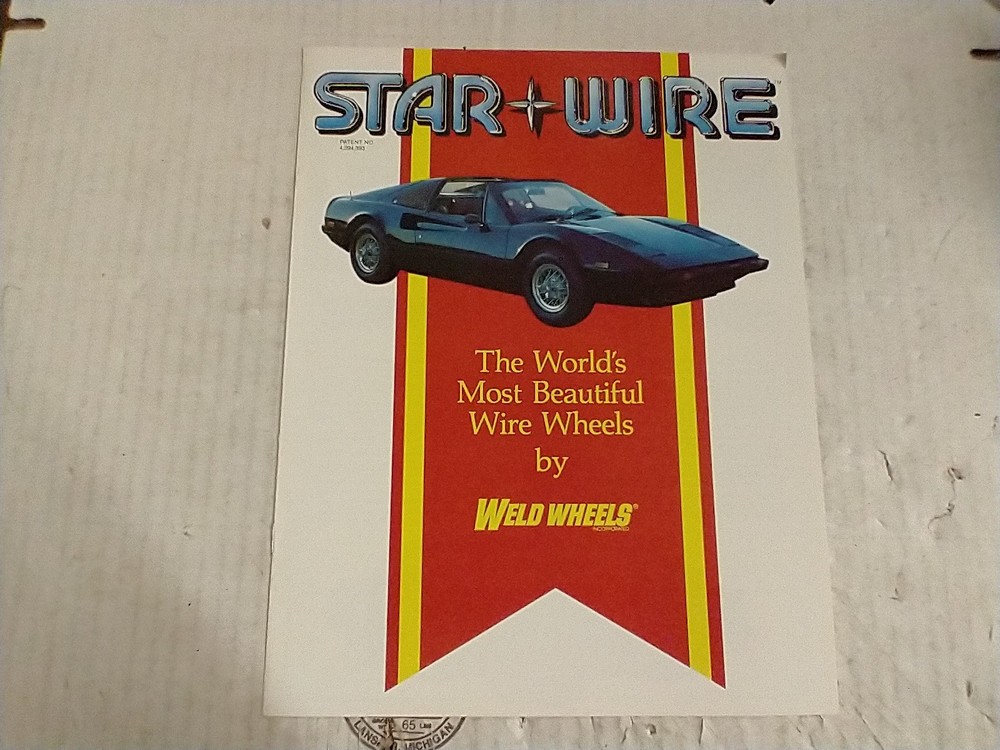 1982 STARWIRE WHEEL ADVERTISEMENT BY WELD WHEELS