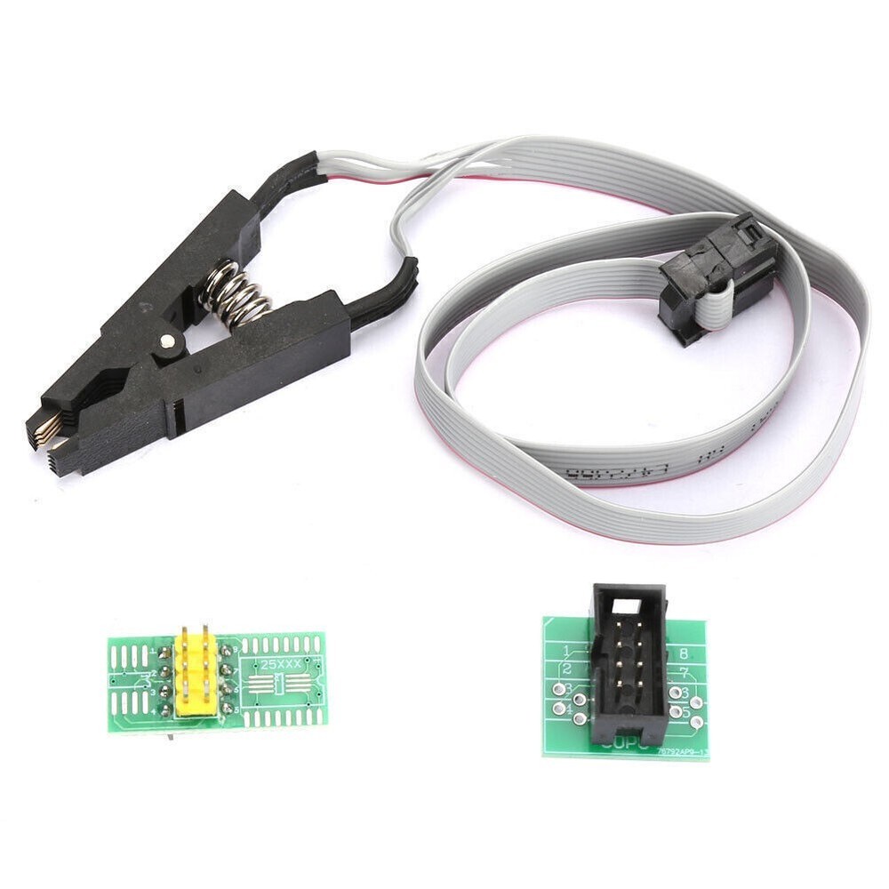 SOIC8 SOP8 Flash Chip IC Test Clip Programming Socket Adapter Board Cable