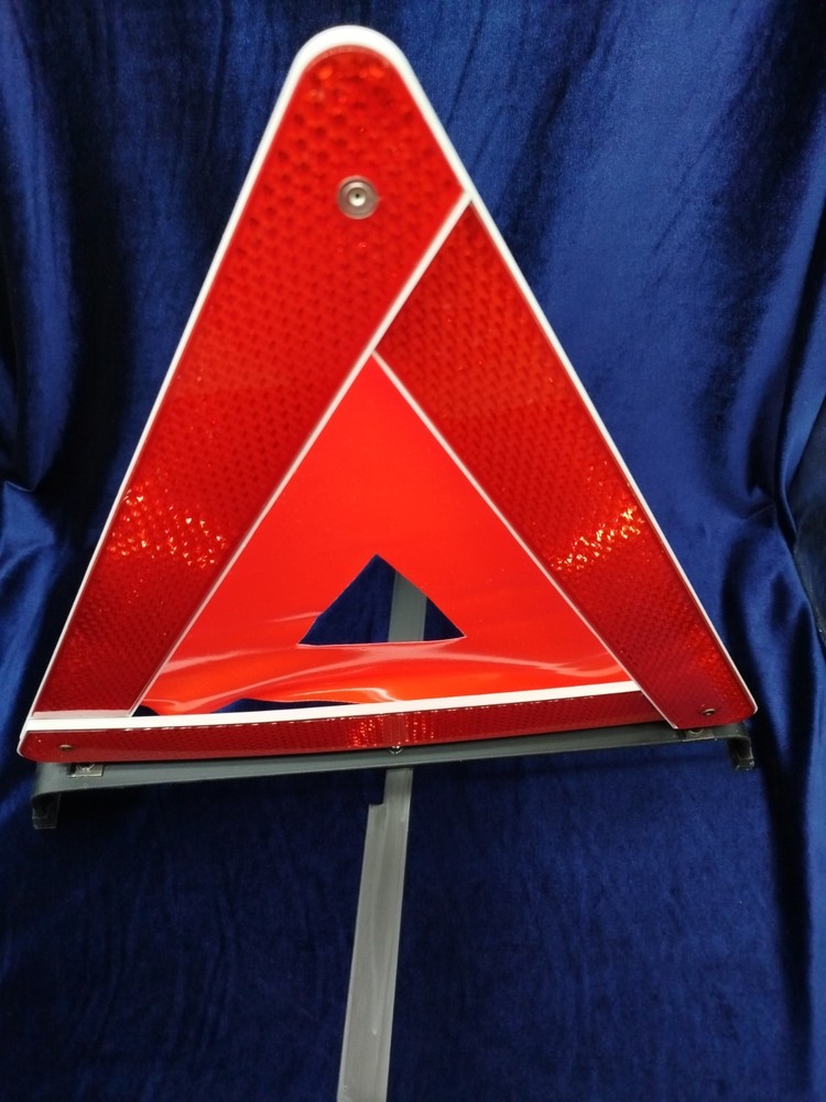 Emergency Warning Triangle Foldable Reflective Car Breakdown Hazard Sign Red