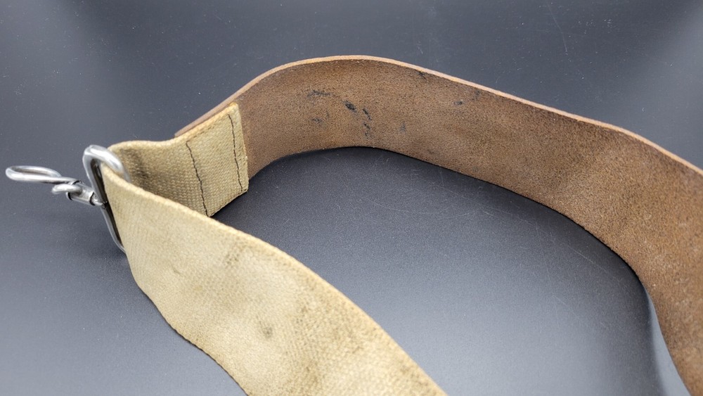 Antique M. E. Reppenhagen Horse Hide Leather & Canvas Razor Sharpener Strop