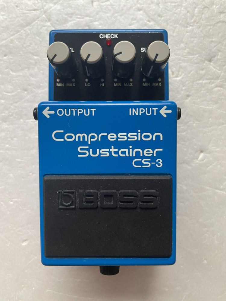 Boss CS-3 Compressor Sustainer Guitar Effect Pedal with Original Box