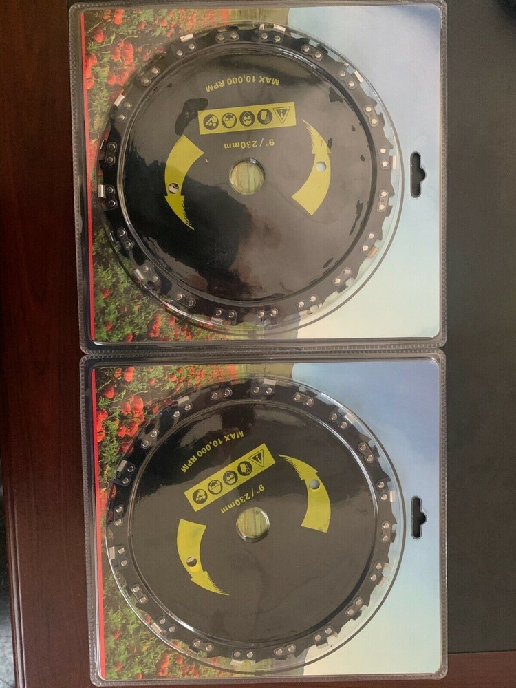 2 Pack Chainsaw Tooth 9" Brush Blade