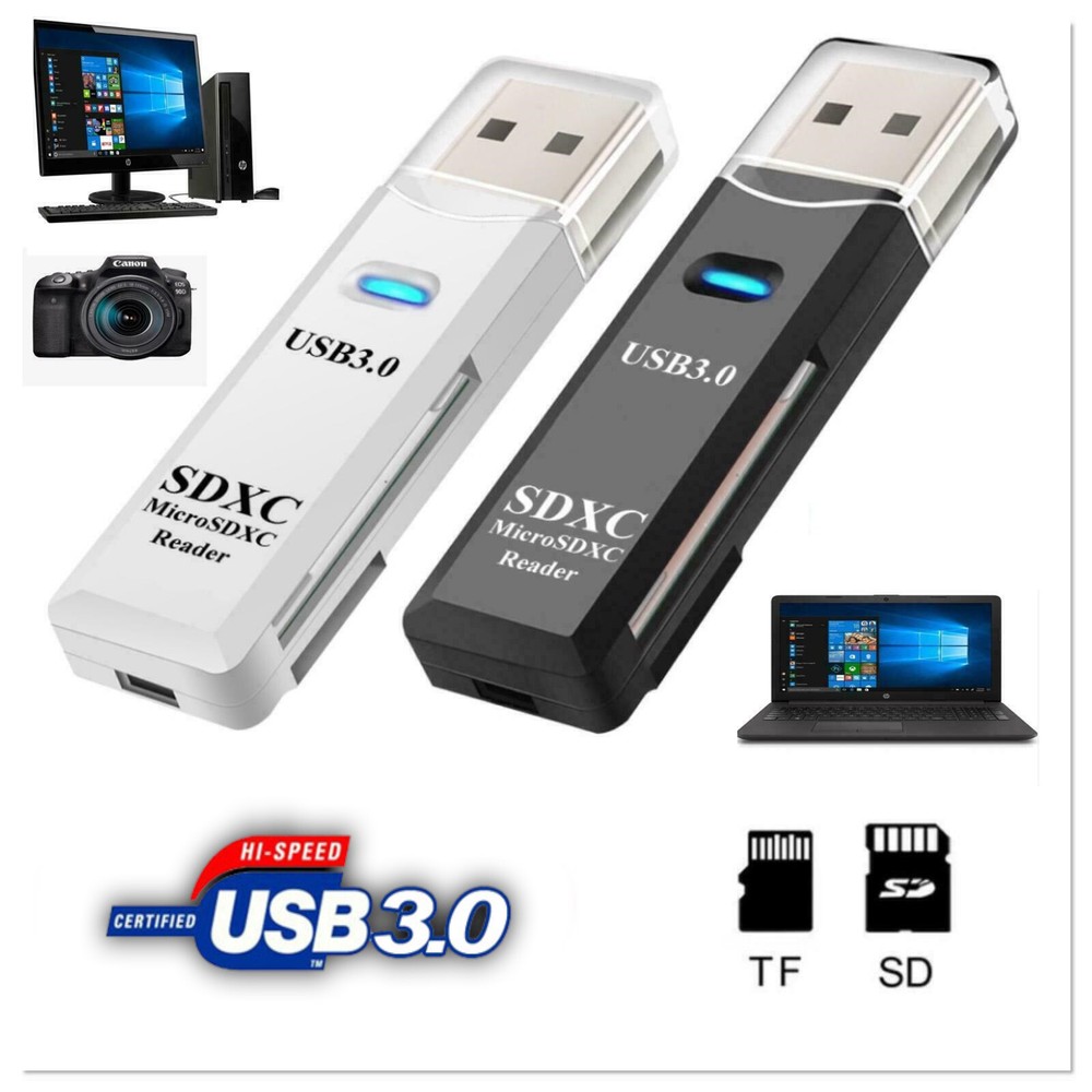 USB 3.0 High Speed Card Reader Adapter for Micro SD SDXC TF T-Flash Memory Card