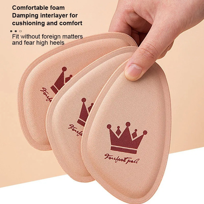 3 pair Women Forefoot Pad Insoles Pain Relief Non-Slip Cushion Shoe Inserts