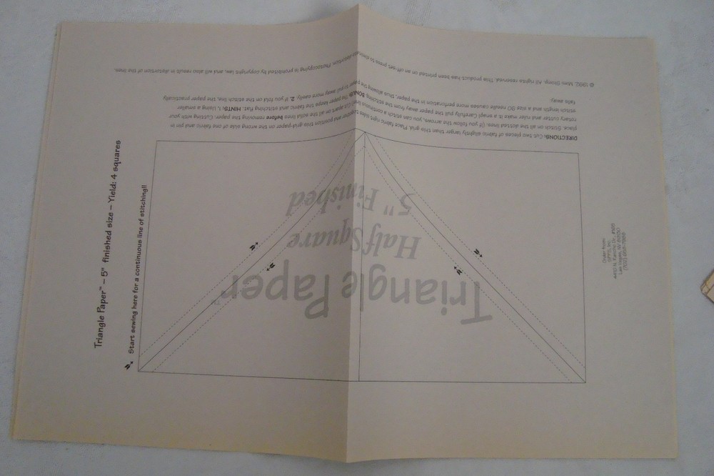 Half Square Triangle Paper ~ Variety Pack ~ READ