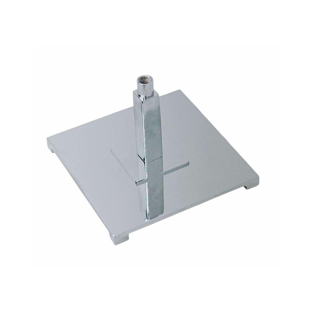 8" x 8" Chrome Square Parsons Base 5/8" Thread Fitting Chrome Display Base