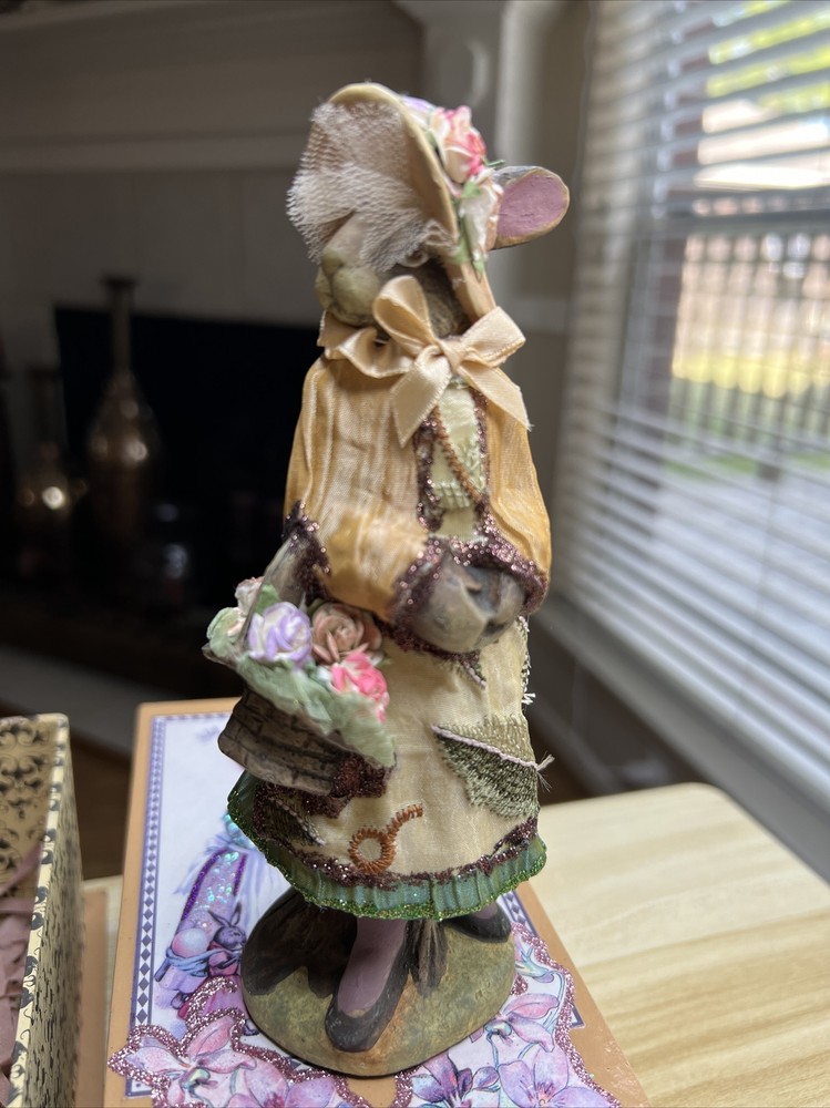 Katherine’s Collection Doll With Basket Easter 6 1/2” Tall