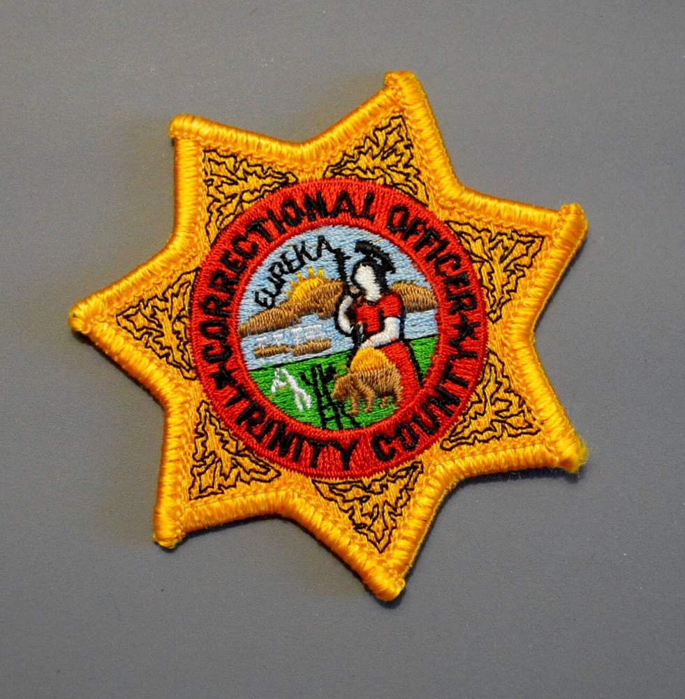 Trinity County California Correctional Officer Patch ++ Mint CA