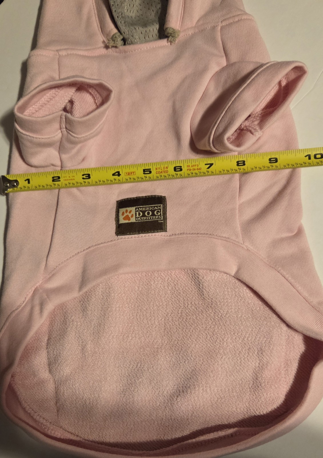 Dog Pet SZ Medium Pink Sweatshirt Hoodie "ADO" American Dog Outfitters 2008
