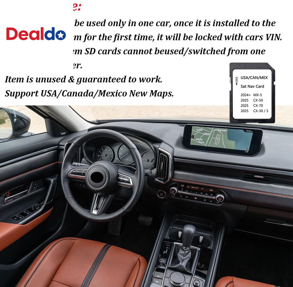 Upgraded Navigation SD Card with Latest Maps Version Compatible with 3 CX-30 CX-