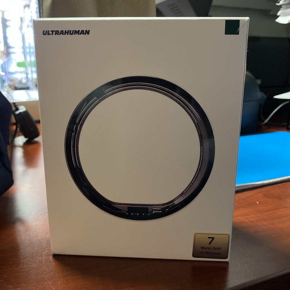 Ultrahuman AIR Smart Ring Bionic Gold Size 7 Condition - Good