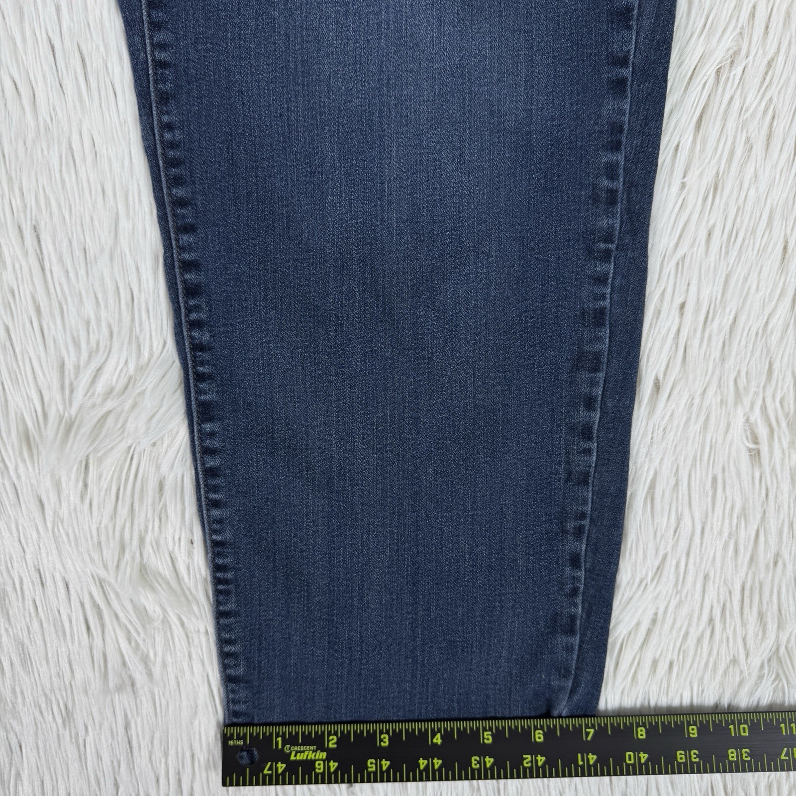 Liverpool Blue Dark Wash High Waisted The Slim Straight Denim Jeans Women's 20W