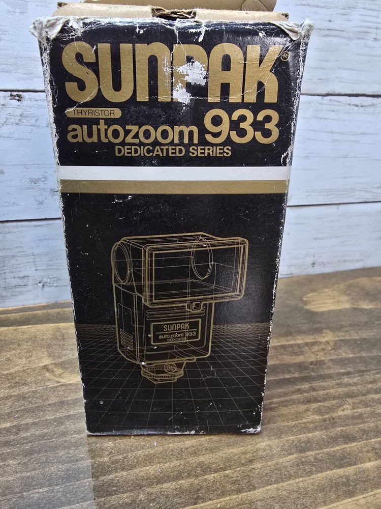 SUNPAK Thyristor AutoZoom 333 Electronic Flash Unit For Pentax -MINT Condition