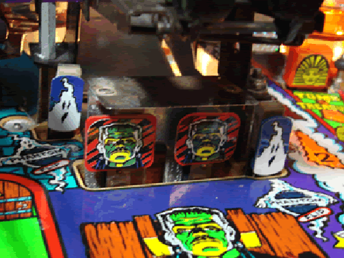 Monster Bash Pinball Machine - PDI Target Decal Set