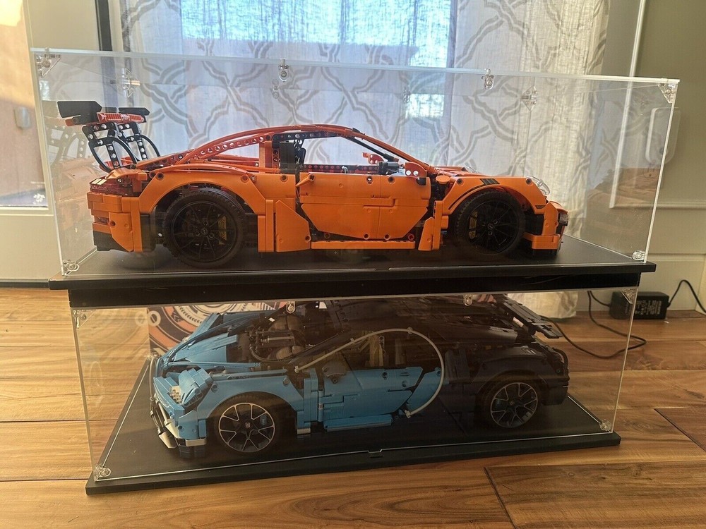 LEGO Technic Auto Car LED Acrylic Clear Display Case Stackable Showcase Box 1:8