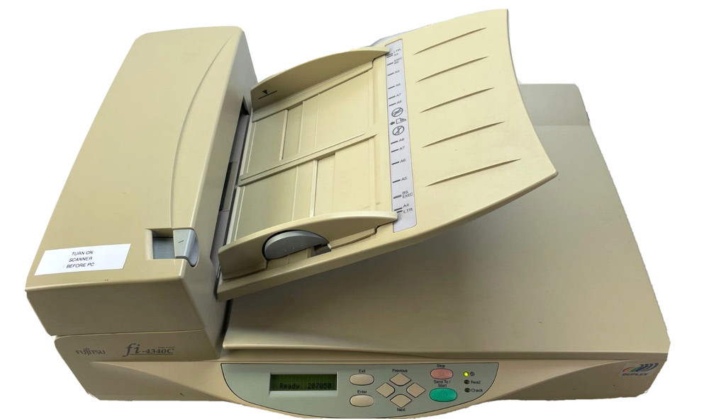 Fujitsu FI-4340C Flatbed Color Duplex Scanner