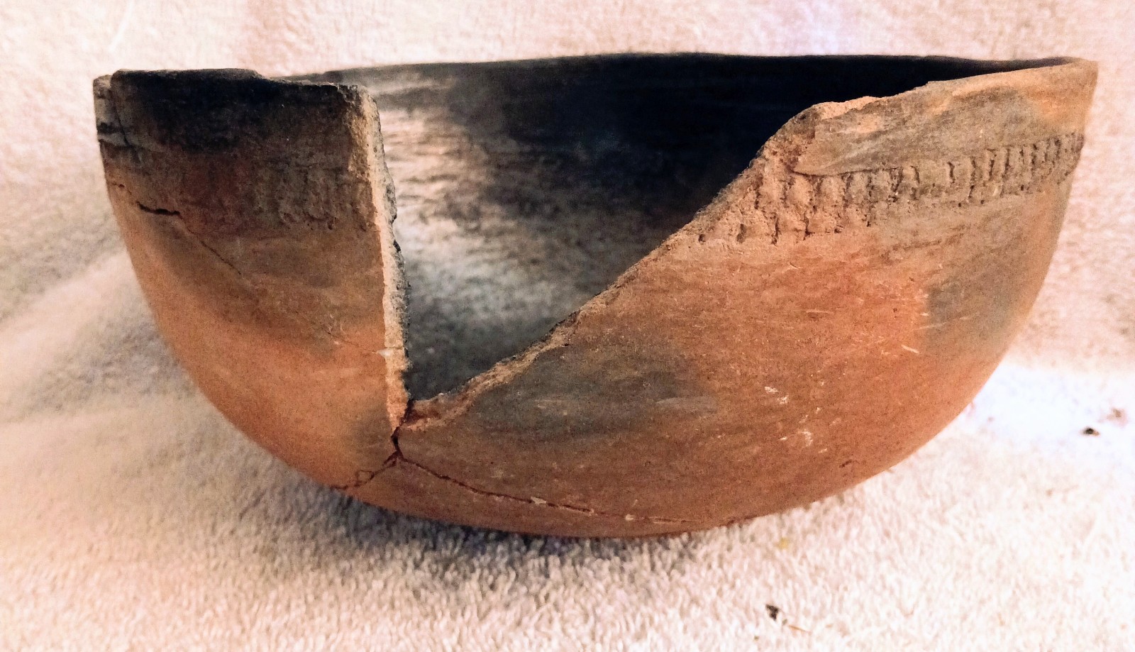 Great Antique Ancestral Pueblo Onion Skin Bowl