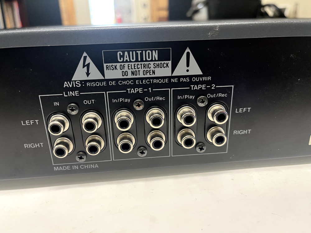 BSR EQ-3000 Stereo Frequency Graphic Equalizer Spectrum Analyzer - Black