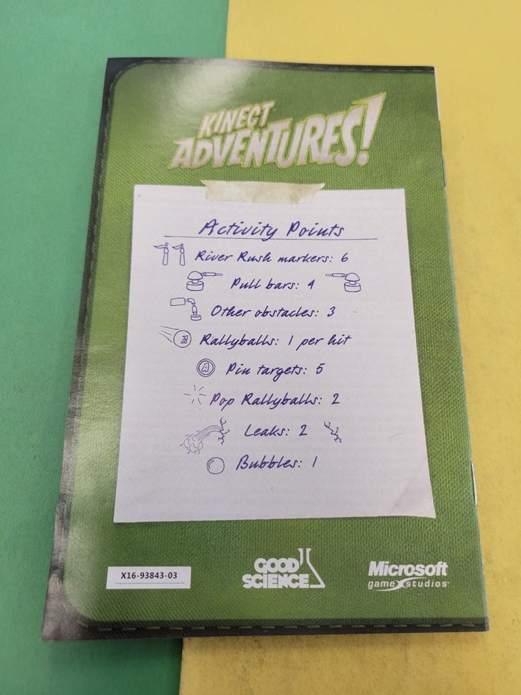 Kinect Adventures | Xbox 360 | Manual Only