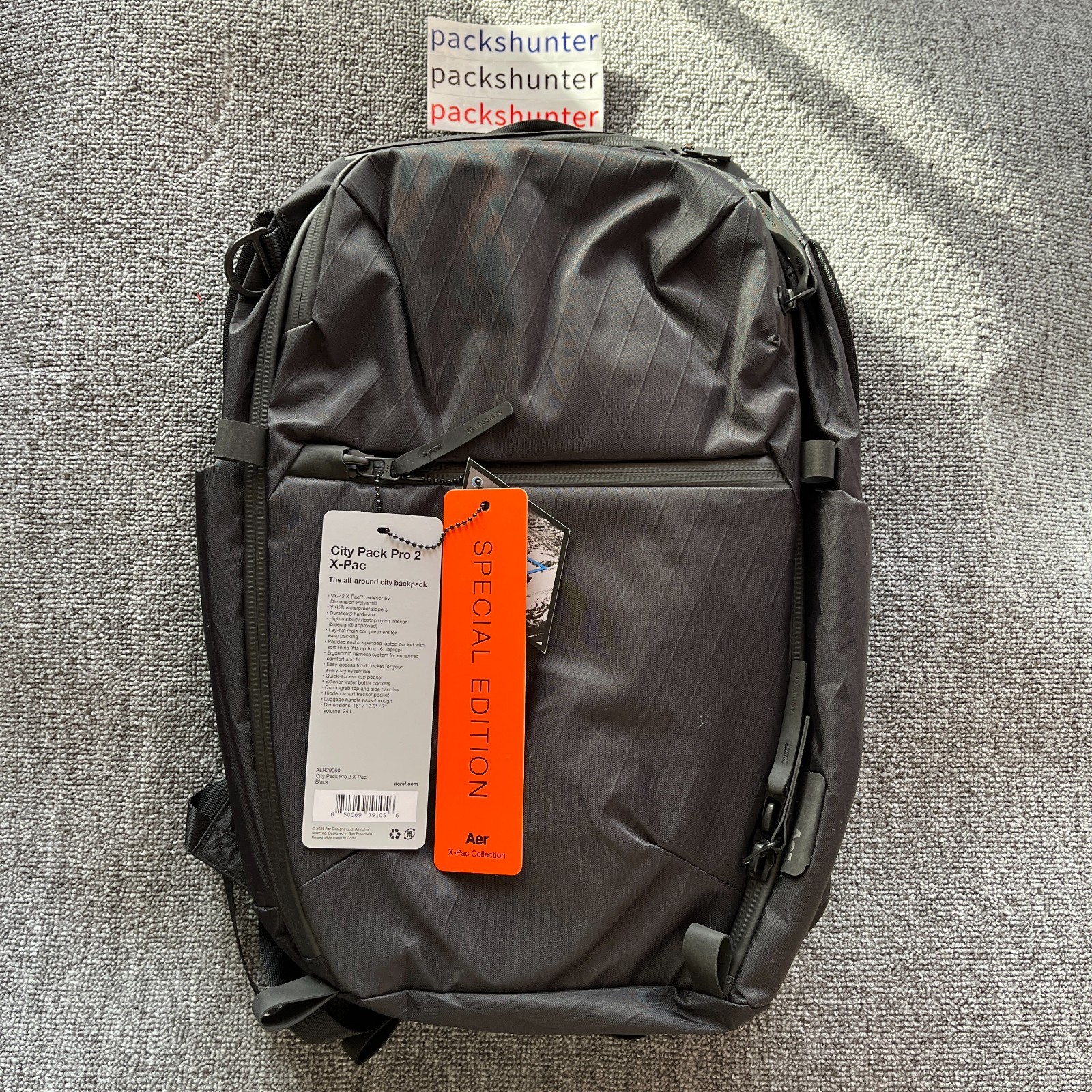 Aer City Pack Pro 2 X-Pac (24L) | Lay-Flat Laptop Backpack | Waterproof Zippers