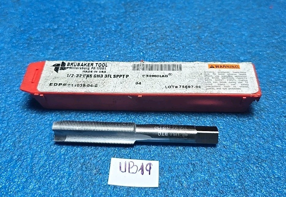 BRUBAKER TOOL 1/2-32 UNS GH3 3FL