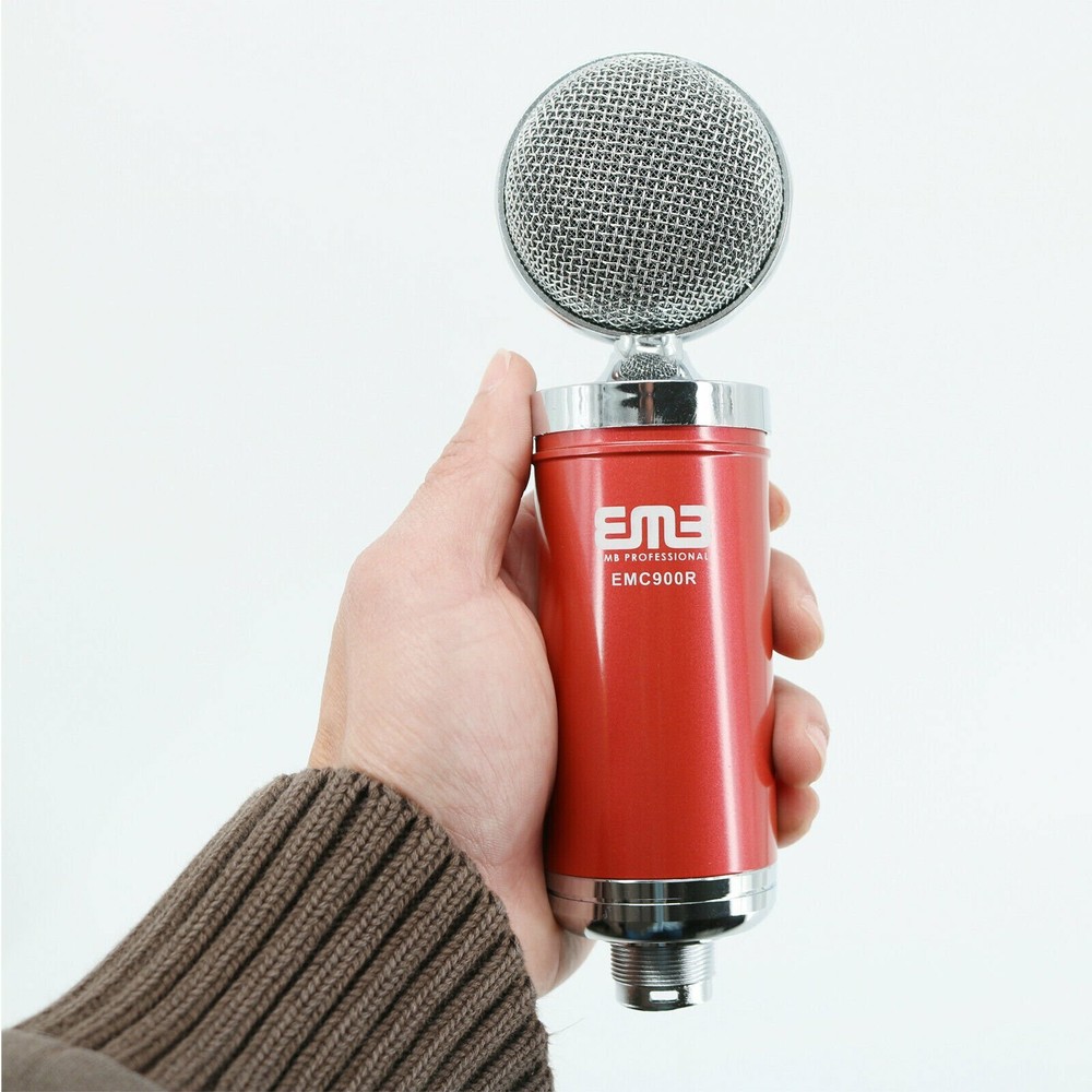 EMC900 Multi-Pattern Large Diaphragm Condenser Project Studio Microphone Red