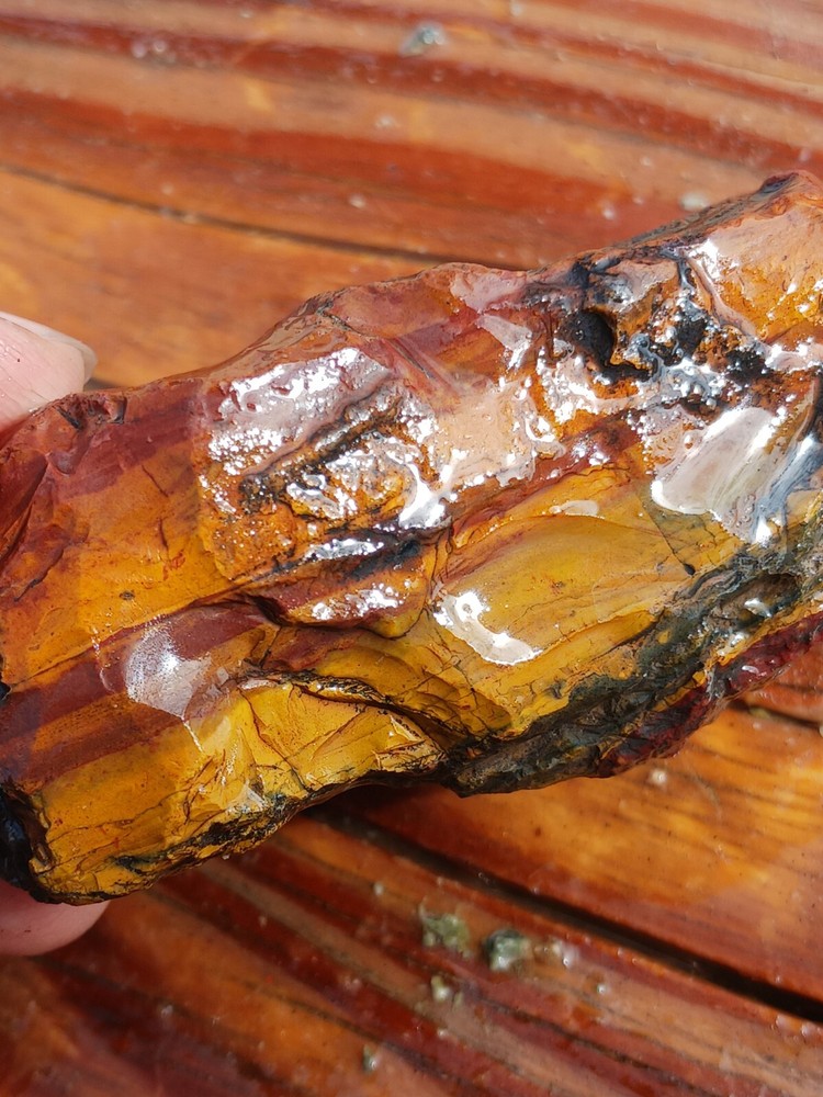 Jasper Slice Rough Specimen Tumble Cab Or Slab Collect Display