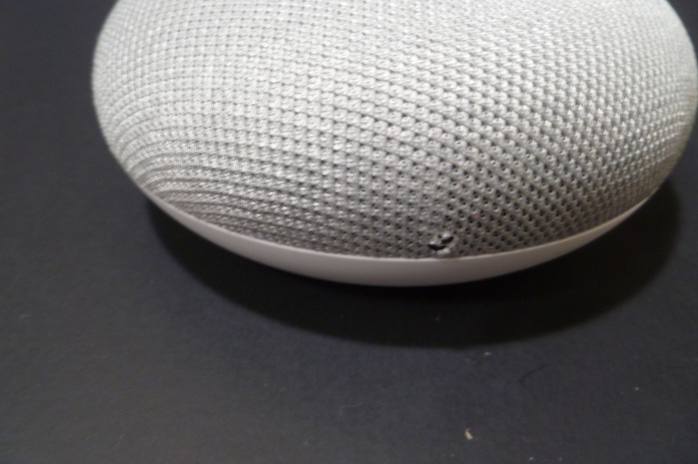 Google Home Mini - Model H0A - 1st Generation White w/ Power Cable - TESTED