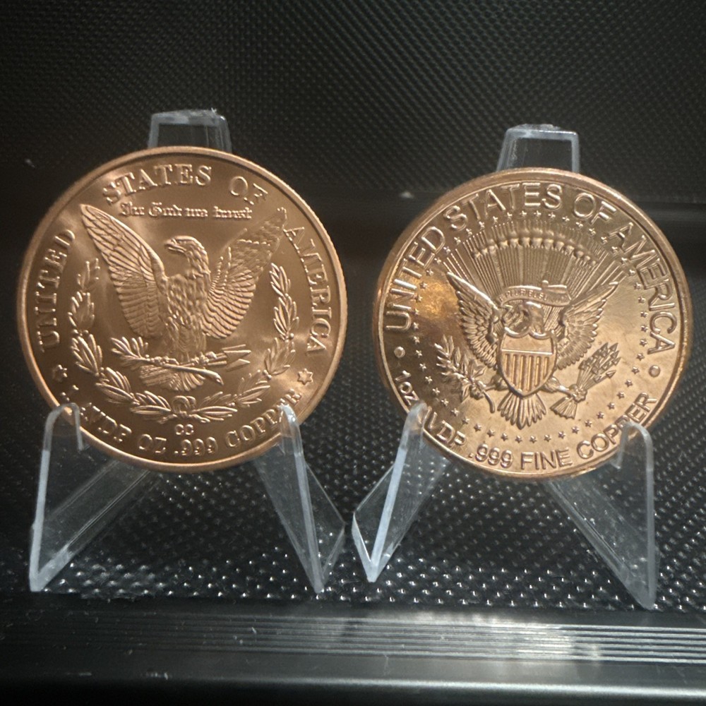 1 Oz. Solid .999 Fine Copper Round - Morgan Dollar Design - Golden State Mint