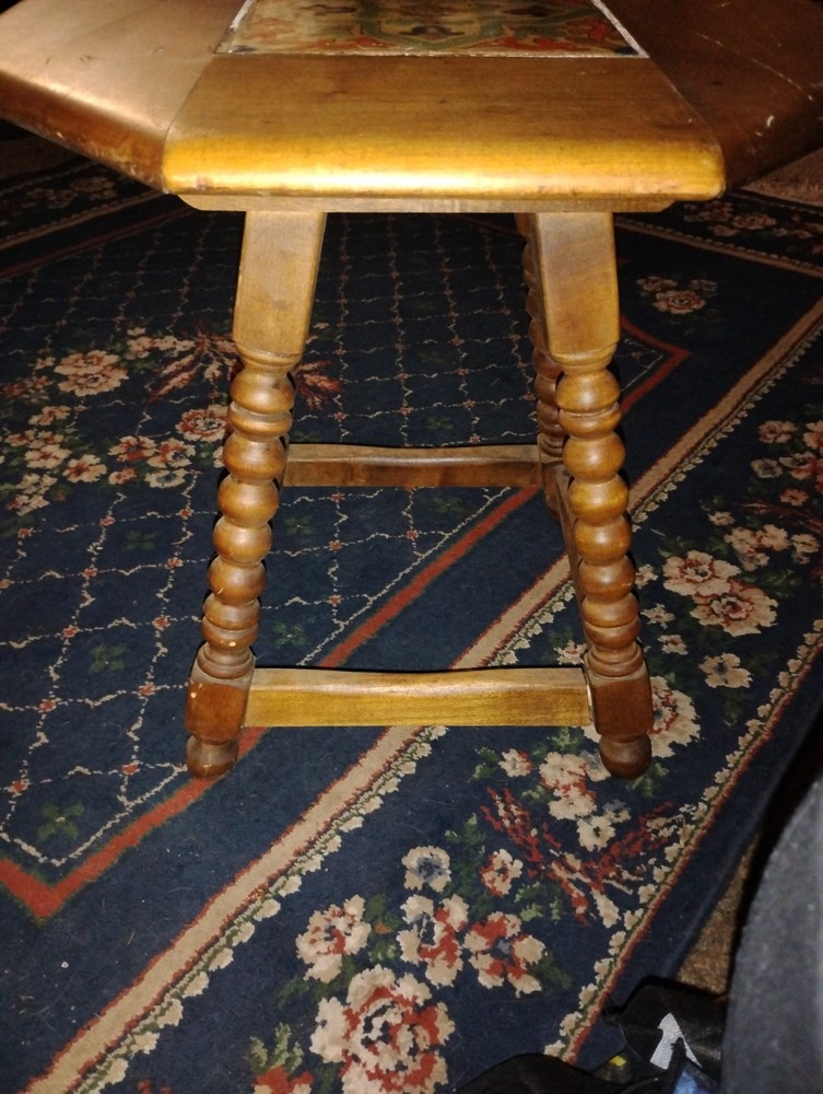 vintage tile top table