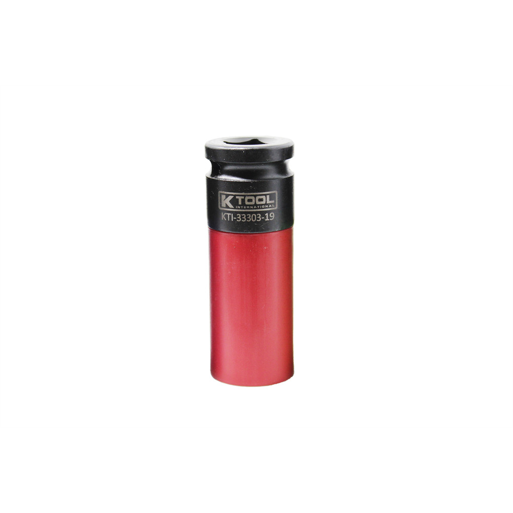 K Tool International 1/2" Drive Spline Protective Wheel Socket, 19 mm