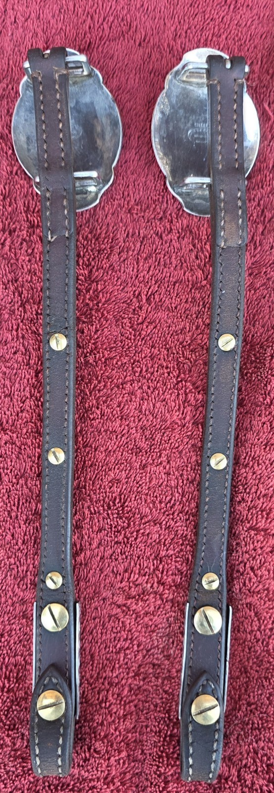 Vintage Victor's Custom Tack Silver &Bronze Headstall And Breast Collar Set MINT