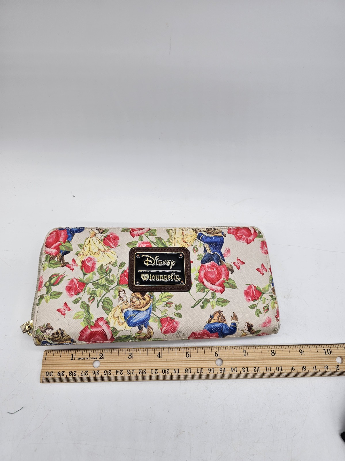 Disney Loungefly Beauty And The Beast Faux Leather Wallet SEE CONDITION