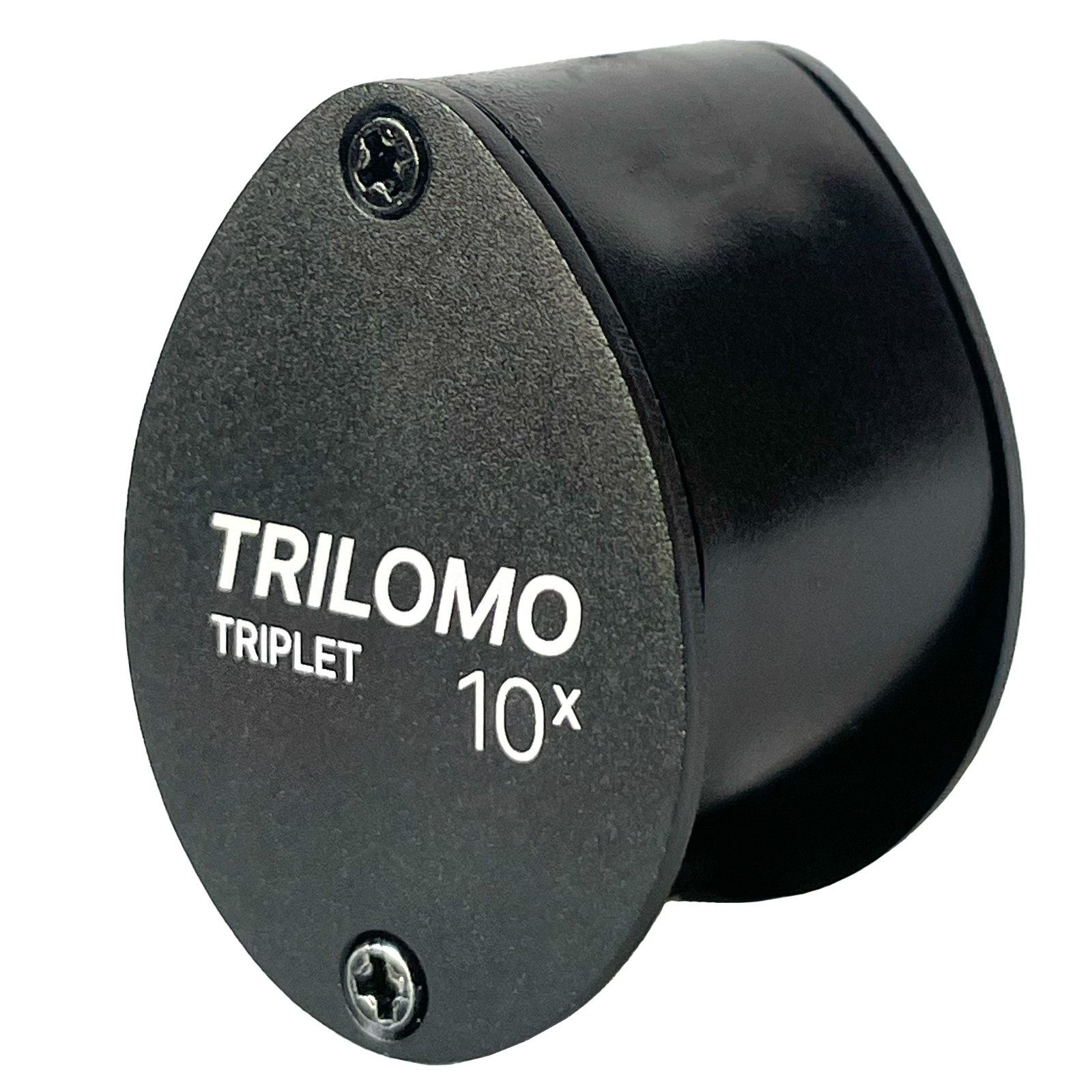 TRILOMO (ex BelOMO) 10x Triplet Loupe Magnifier. Black Egg. 21mm (.85"). USA