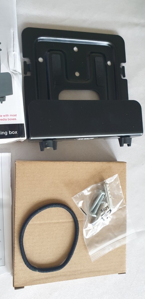 RCA Streaming Player Wall Mount Bracket Adjustable Base for Media Box - Black