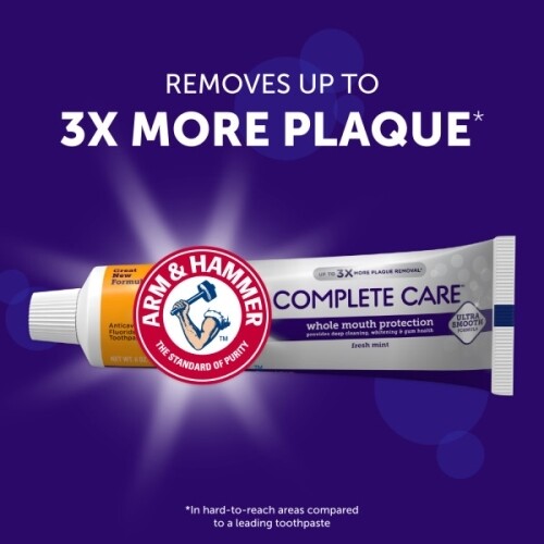 5 Pack Arm & Hammer Complete Care Toothpaste Fresh Mint 6oz Each