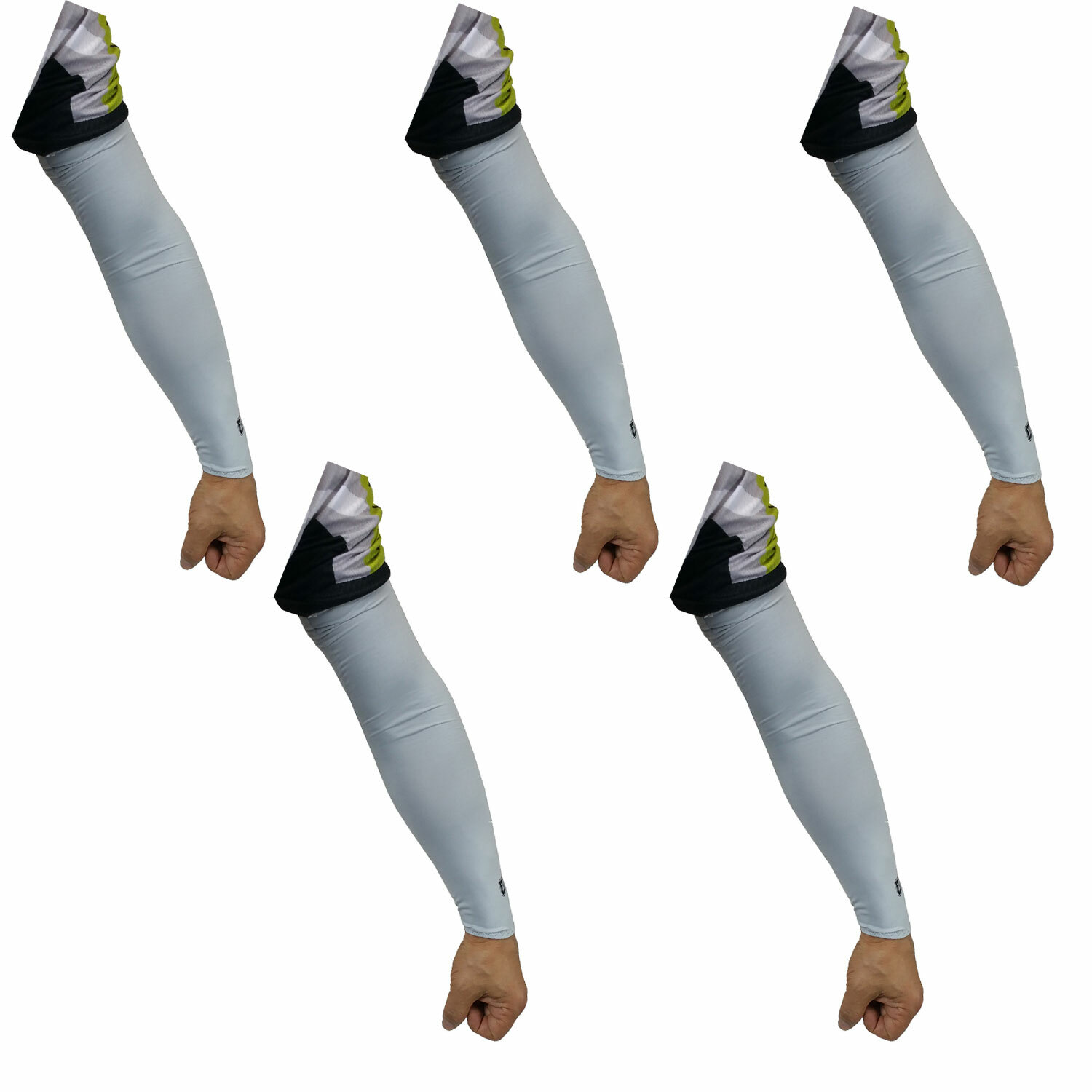 5 Pairs Cooling Arm Sleeves Cover UV Sun Protection Outdoor Sports XERU