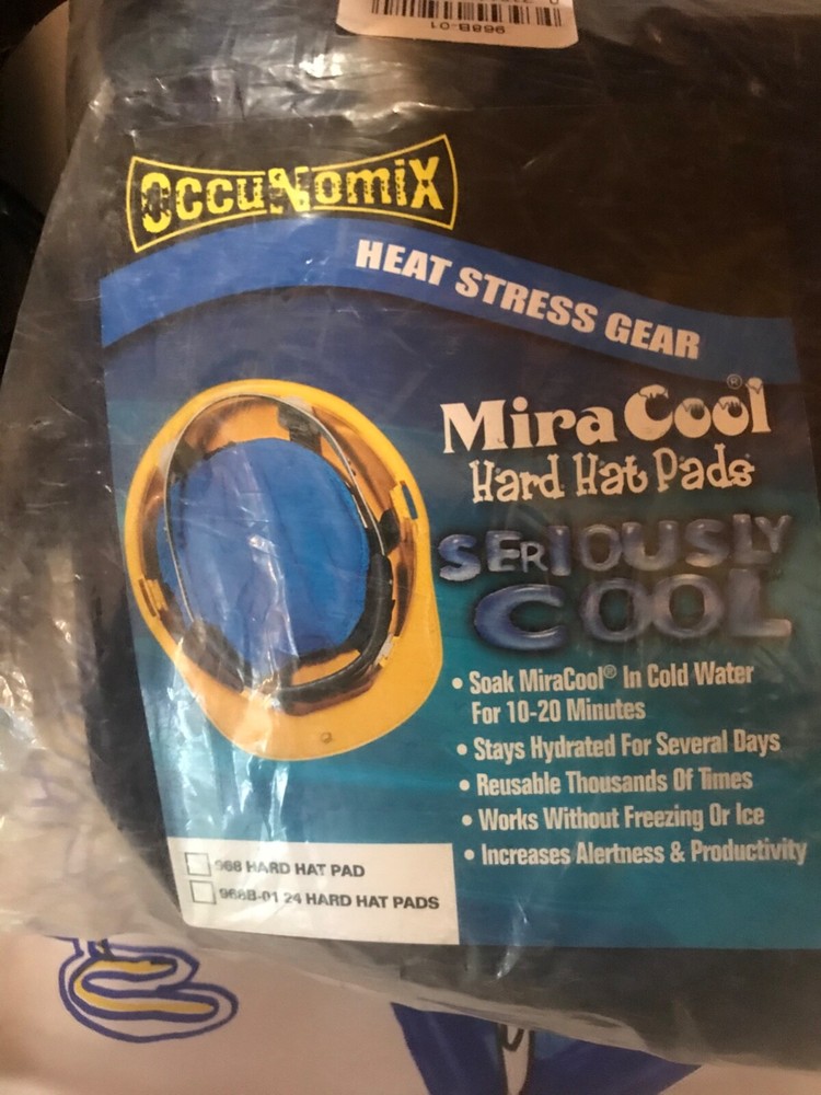 Occunomix 968B-01 Miracool Hard Hat Pads Bulk 24 Pack NEW