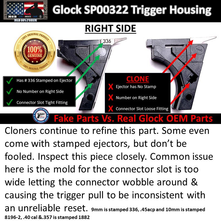 Glock 26 Lower Part Kit Gen 3 OEM G26 LPK Complete