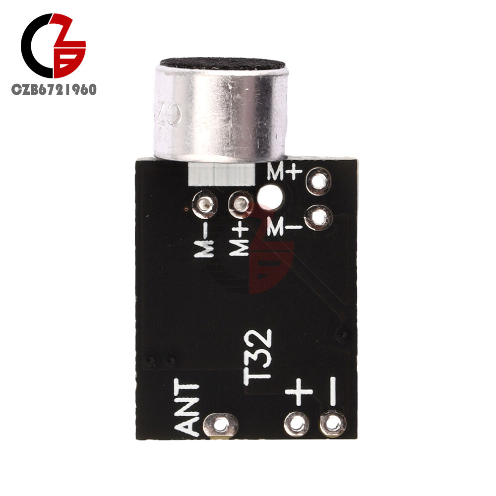 Wireless Microphone FM 88.7MHz Transmitter Module Support Dual-channel Stereo