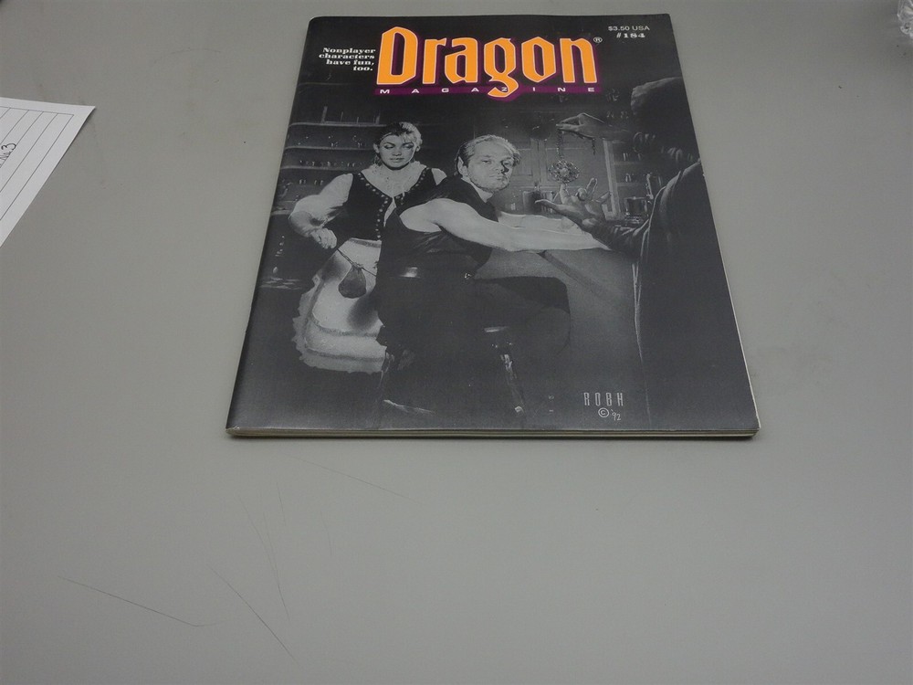 Dragon Magazine: Issue #184 - August 1992 (TSR)