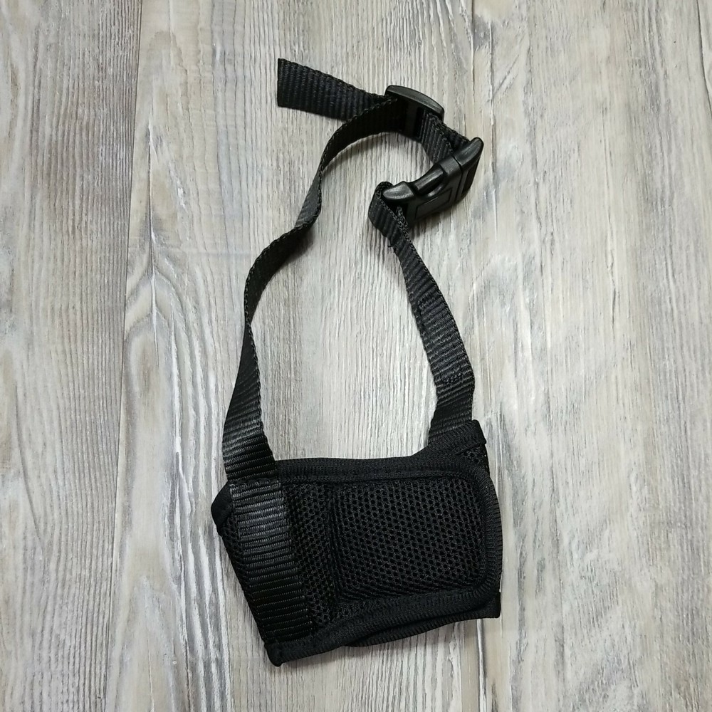 LEPARK Soft Dog Muzzle Adjustable Black L