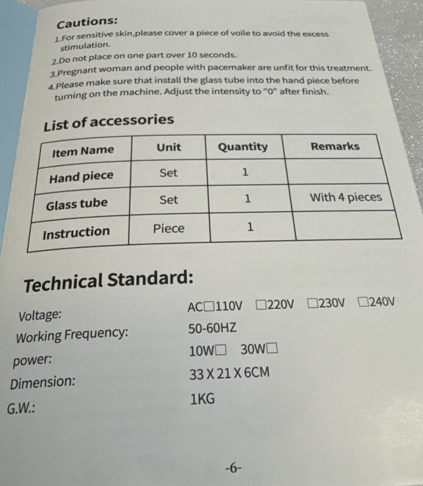 High Frequency Machine 4 In 1 Portable High Frequency Machine