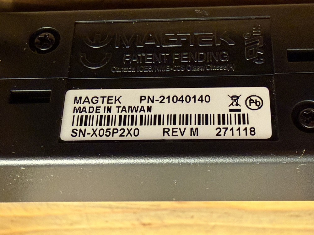 MagTek 21040140 USB HID SureSwipe Card Reader